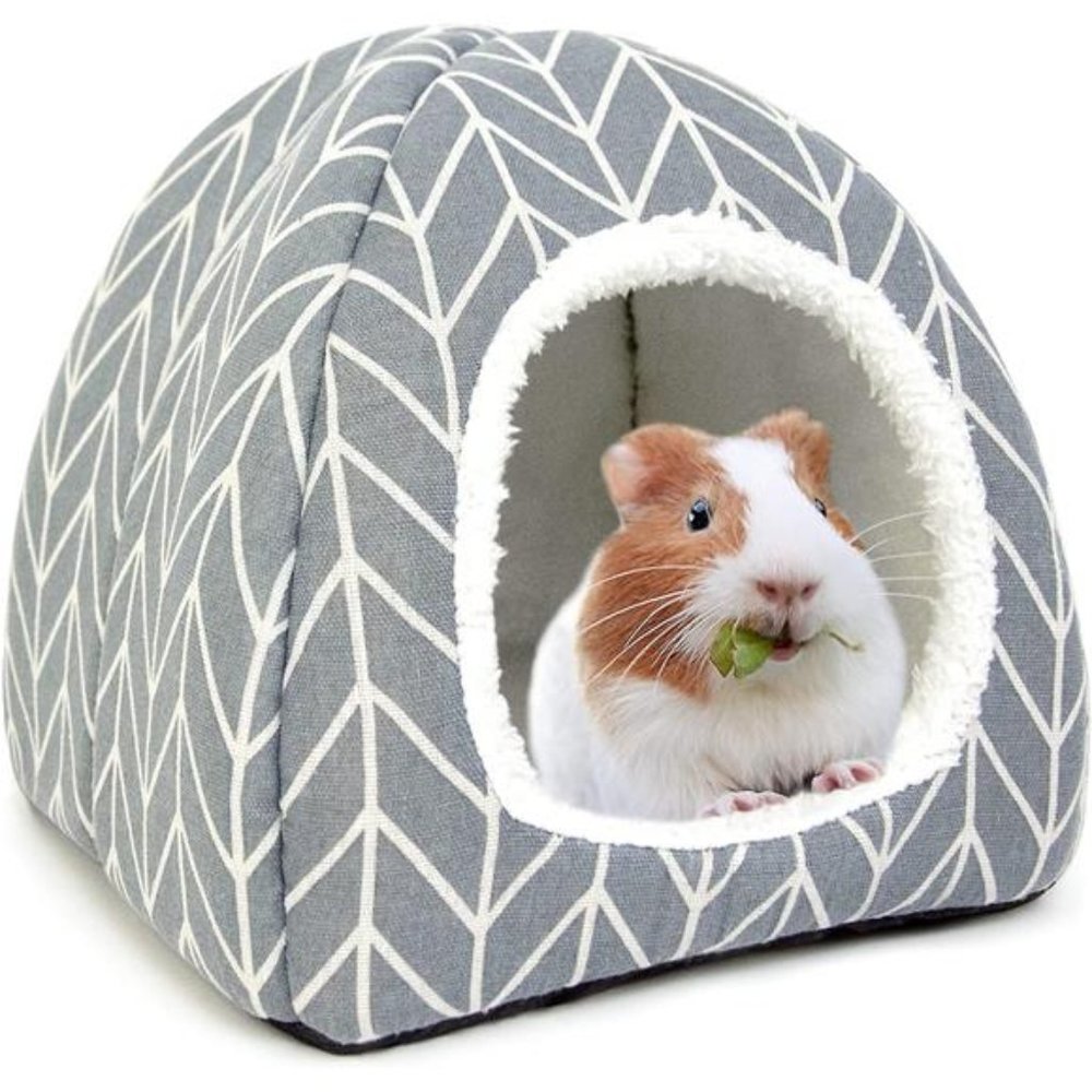 Guinea Pig Hideout Hamster Bed Rabbit House Cave Accessories Cozy Hide-Out